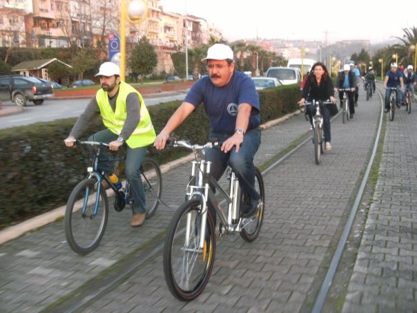Karadeniz Ereğli sahilindeki bisiklet turu